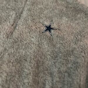 Gray Fleece Pullover with Star Logo